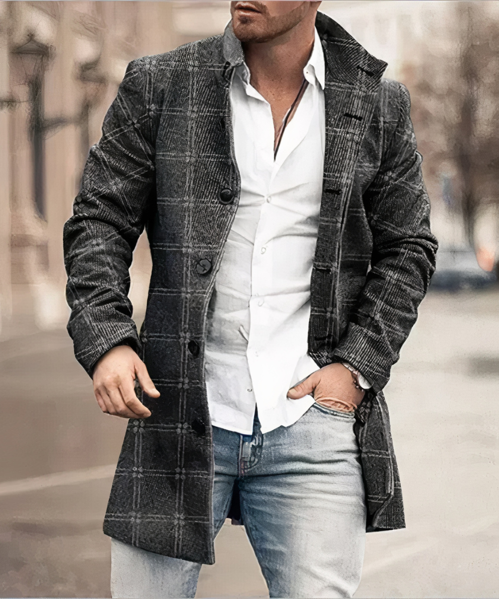 WISEMERE™ | Men's Button Trench Coat