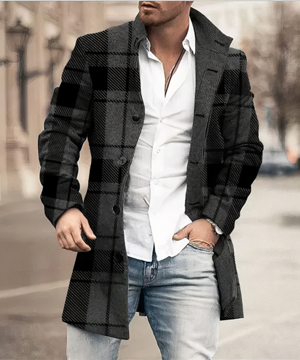 WISEMERE™ | Men's Button Trench Coat
