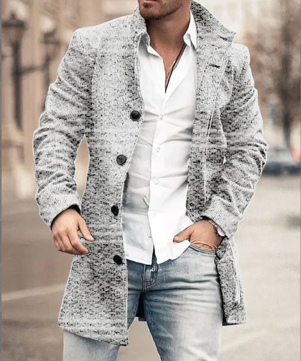 WISEMERE™ | Men's Button Trench Coat
