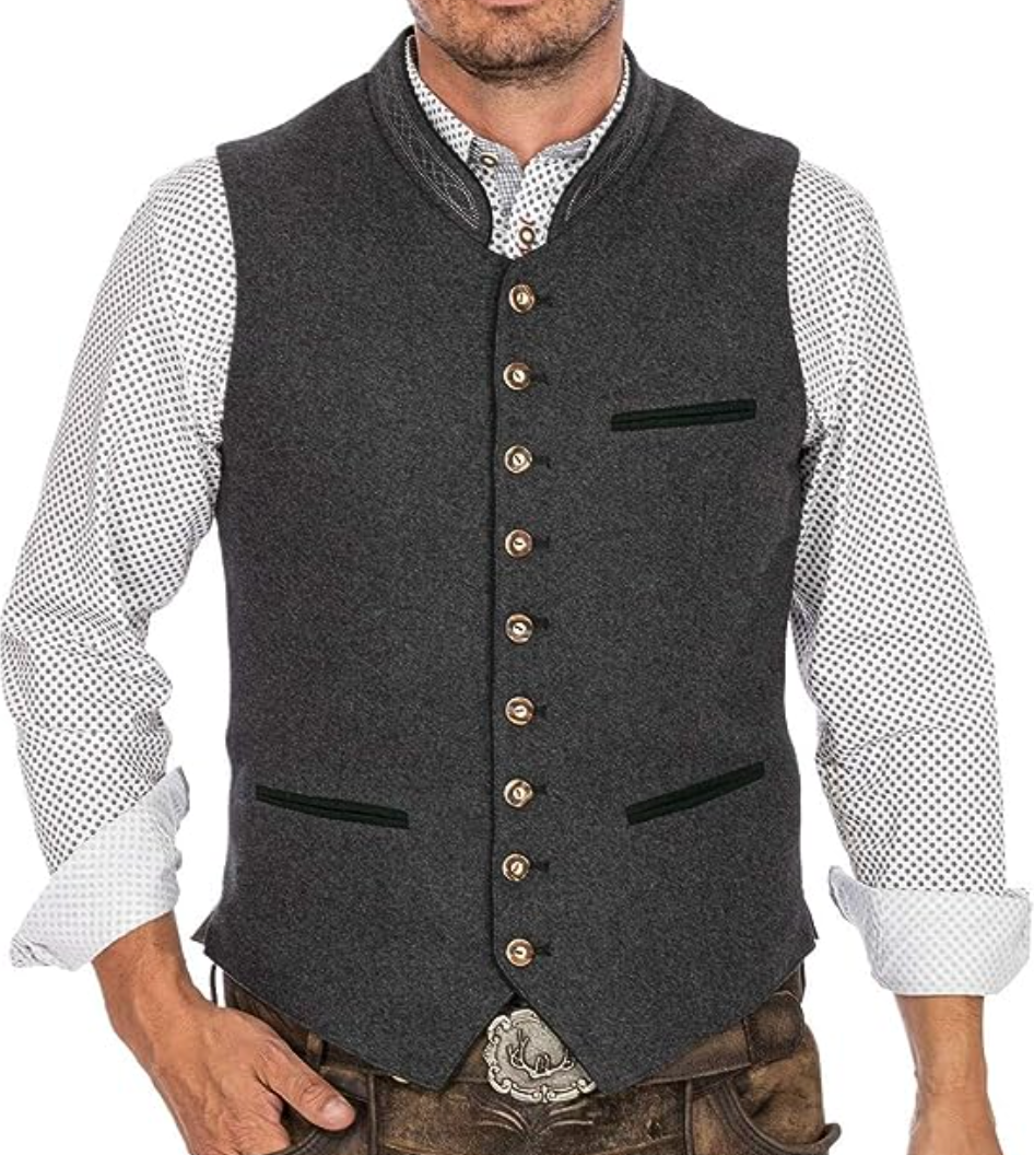 WISEMERE™ | Men's Slim Trachten Vest