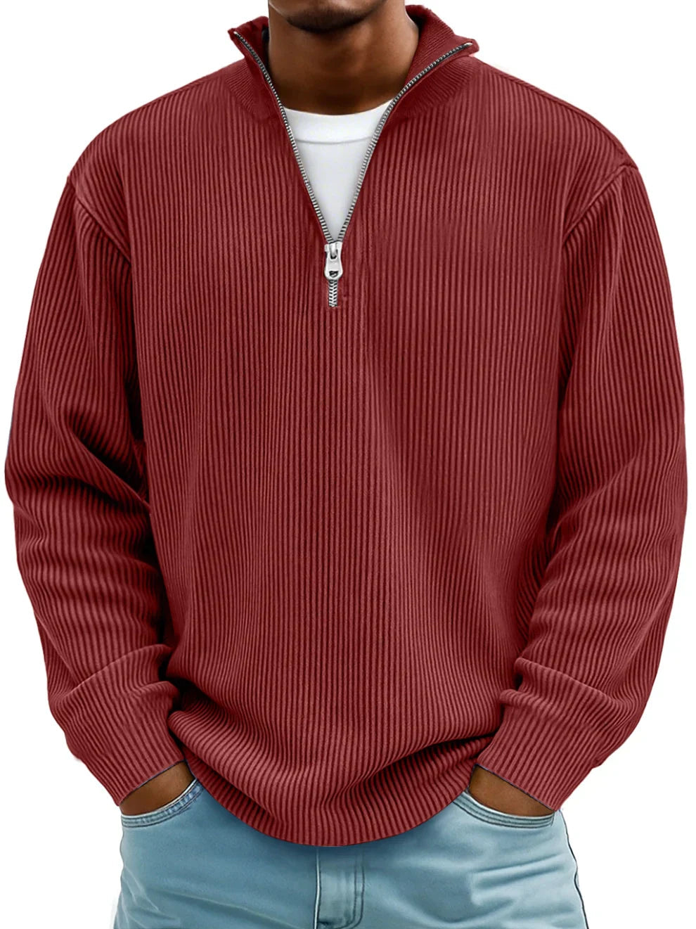 WISEMERE | TRENDY MEN'S HALF ZIP SWEATER
