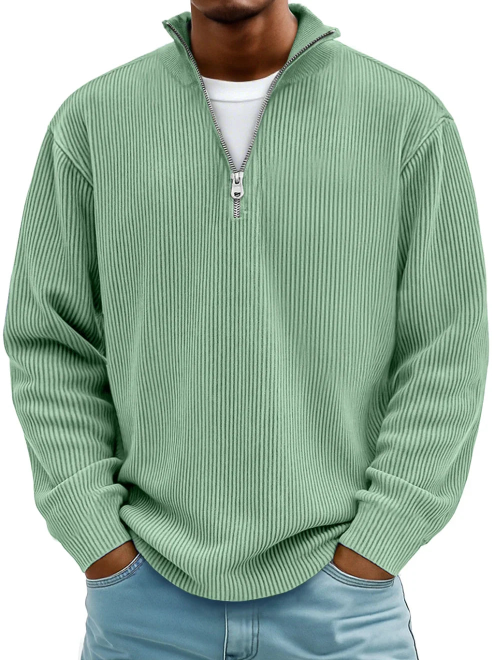 WISEMERE | TRENDY MEN'S HALF ZIP SWEATER