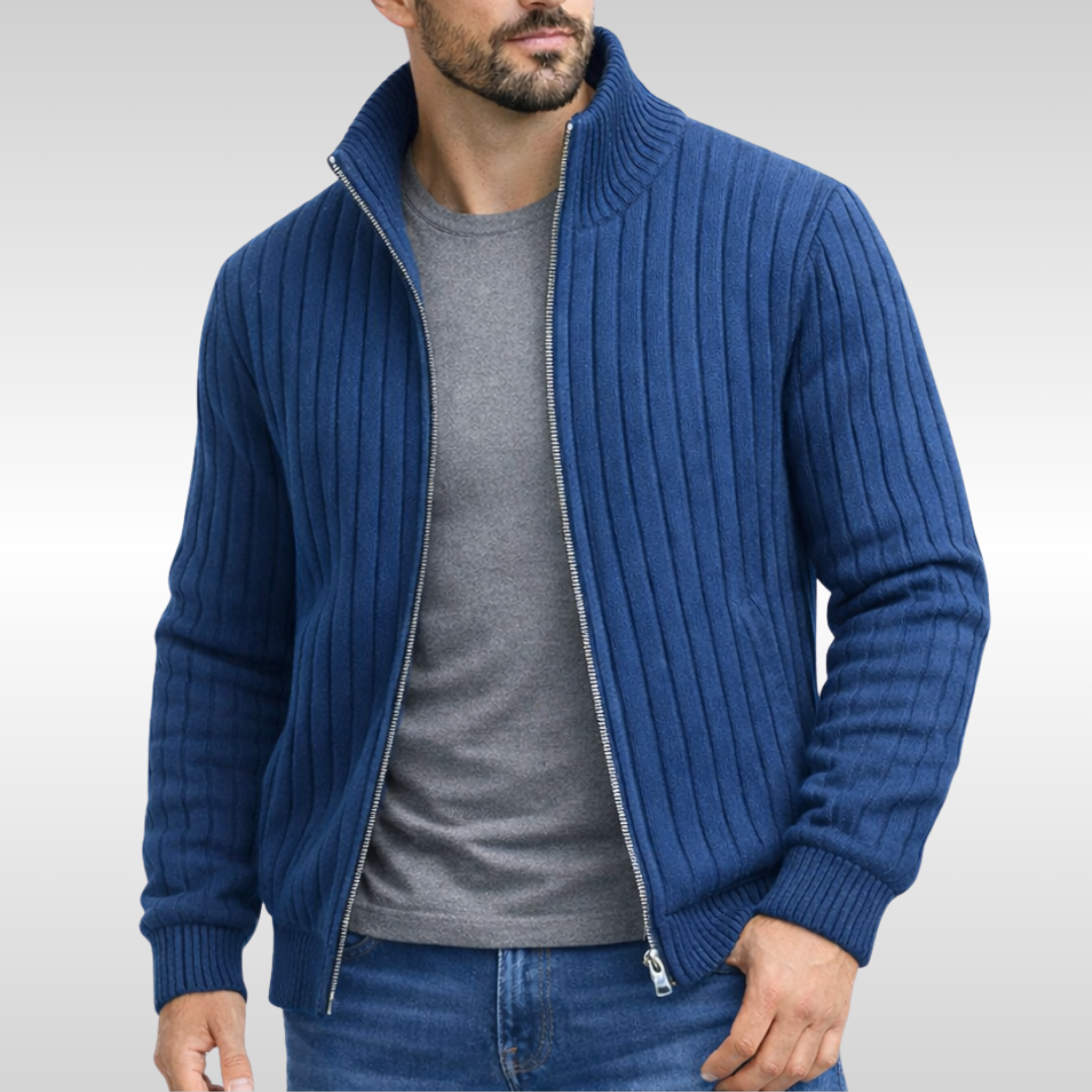 WISEMERE | CLASSIC ELEGANT ZIP CARDIGAN FOR MEN