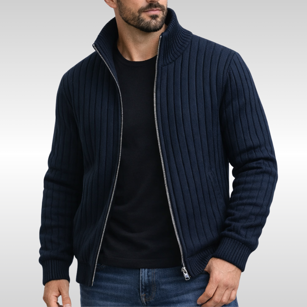 WISEMERE | CLASSIC ELEGANT ZIP CARDIGAN FOR MEN