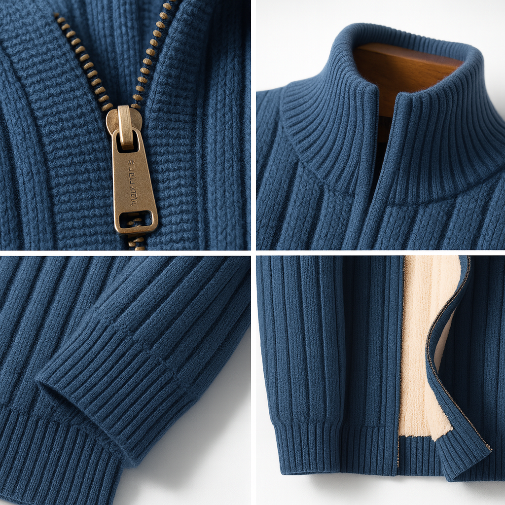 WISEMERE | ELEGANT AND FASHIONABLE CARDIGAN WITH ZIP FOR MEN