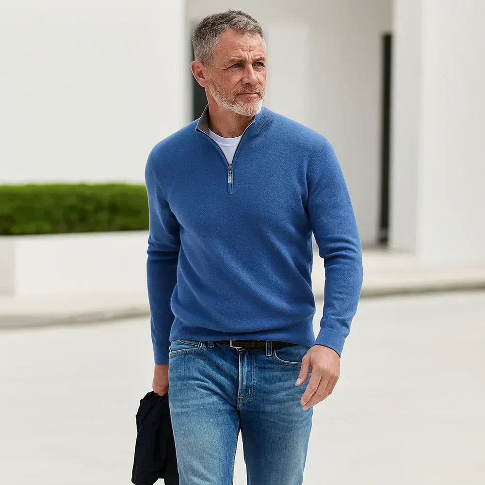 WISEMERE | ZIP-UP PULLOVER FOR MEN