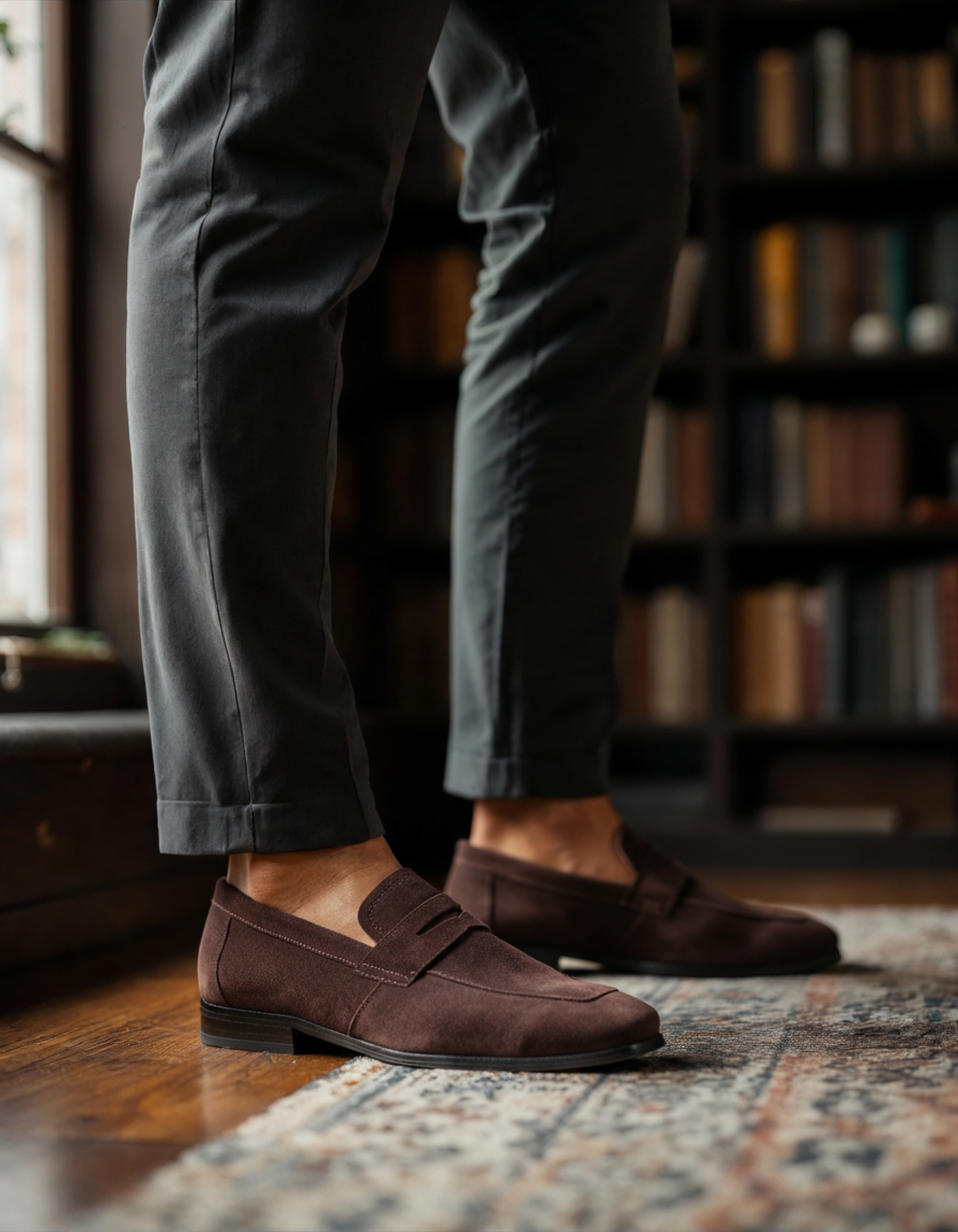 Wisemere | Suede Penny Loafers
