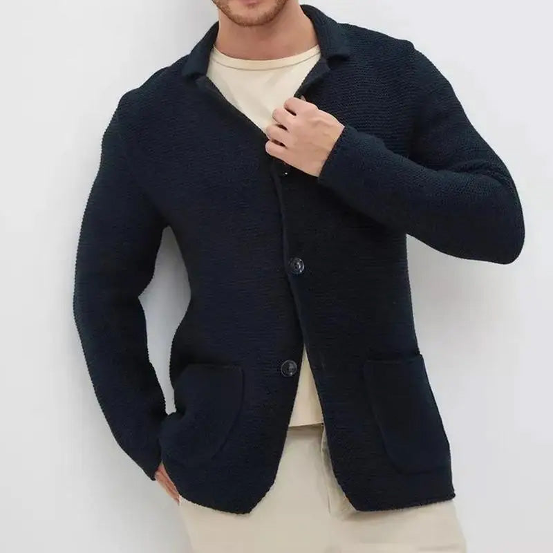 WISEMERE™ | Men's Shawl Collar Button Cardigan