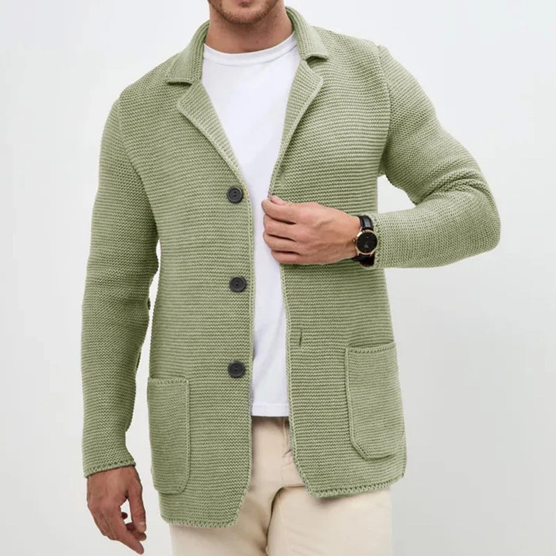 WISEMERE™ | Men's Shawl Collar Button Cardigan