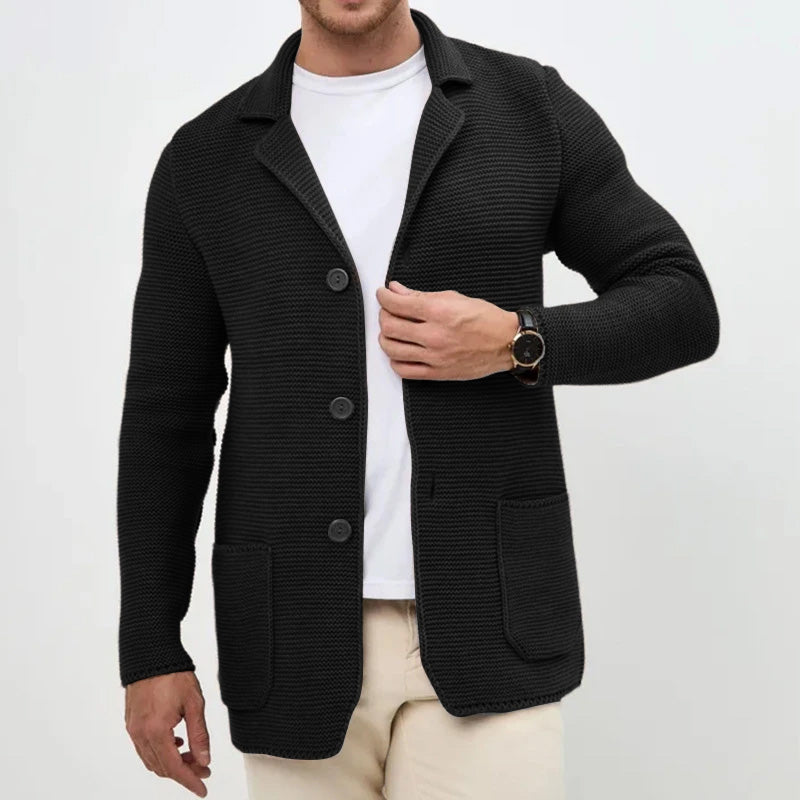 WISEMERE™ | Men's Shawl Collar Button Cardigan