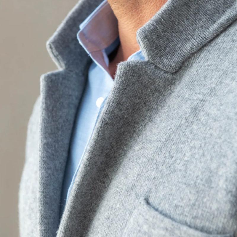 WISEMERE™ | Men's Knitted Poly-Blend Jacket