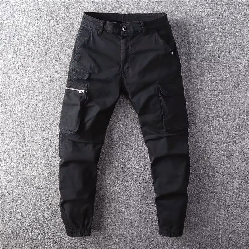 WISEMERE™ | Men's Tapered Cargo Jogger Trousers