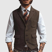 WISEMERE™ | Men's Herringbone Waistcoat