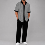 WISEMERE™ | Men's Geometric Two-Piece Set