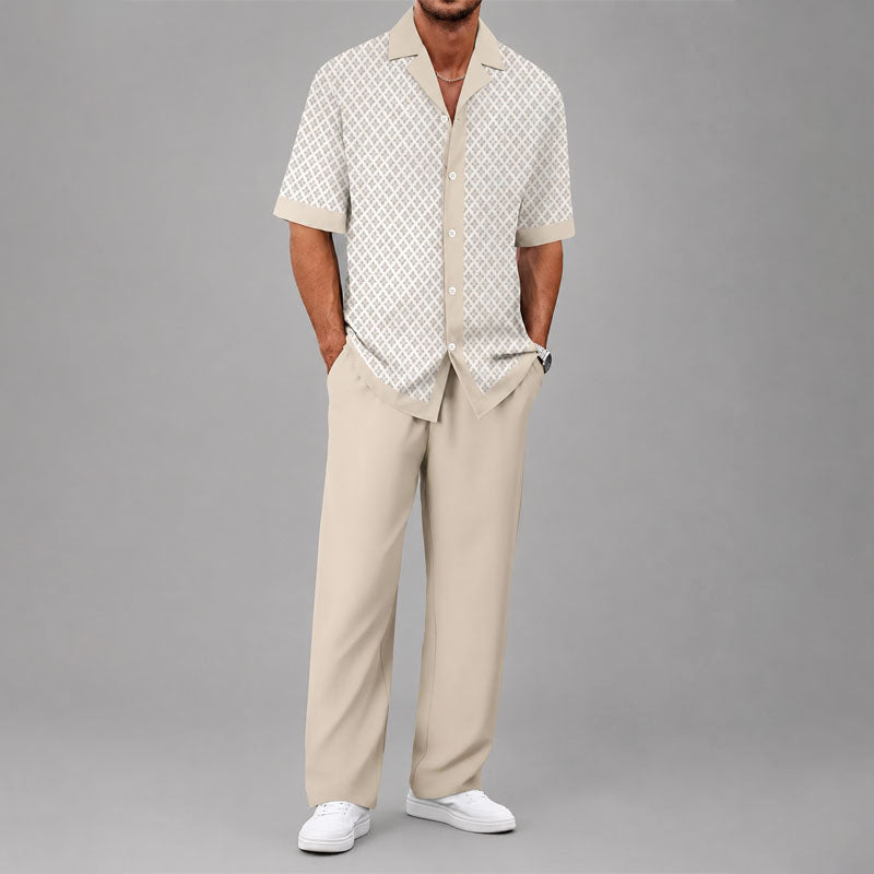 WISEMERE™ | Men's Geometric Two-Piece Set
