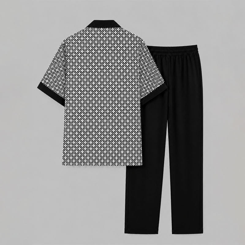 WISEMERE™ | Men's Geometric Two-Piece Set