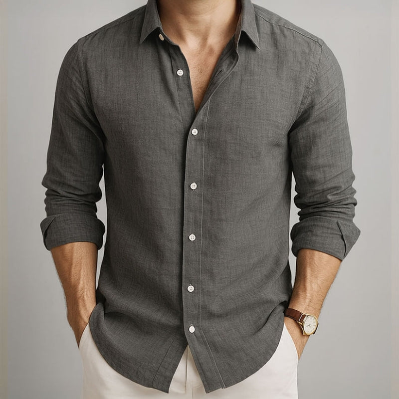 WISEMERE™ | Men's Cotton-Linen Longsleeve