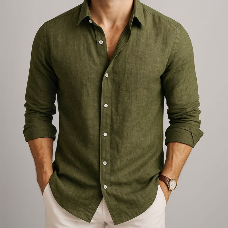 WISEMERE™ | Men's Cotton-Linen Longsleeve