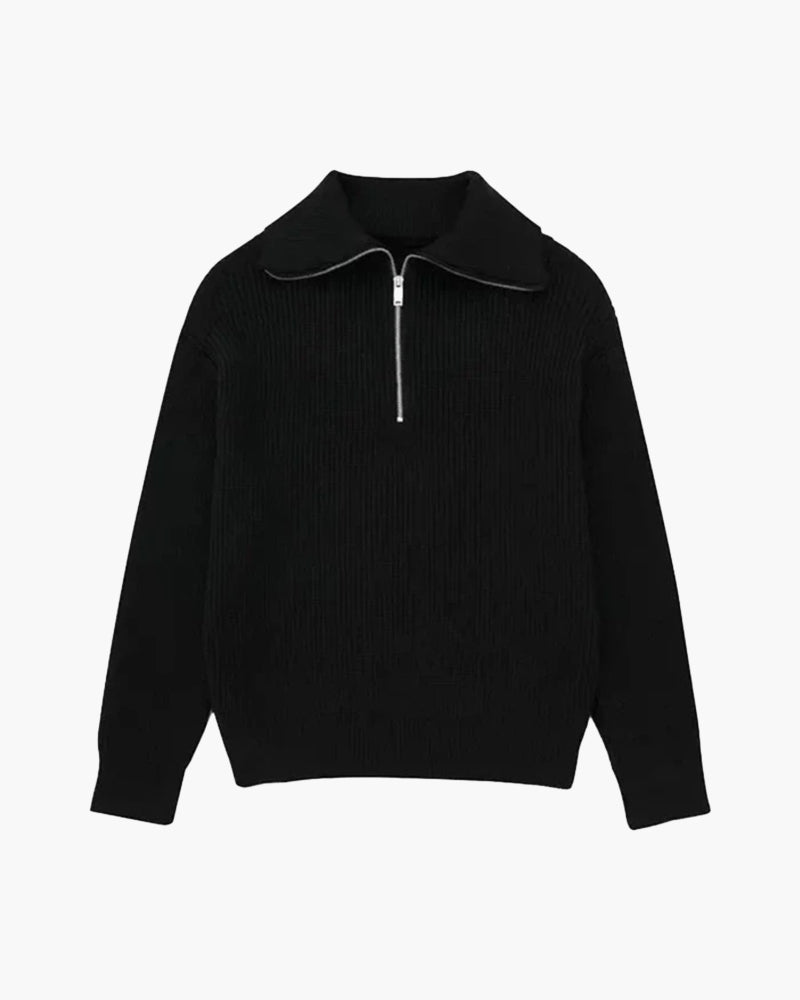 Wisemere | Striped Zip Up Sweater