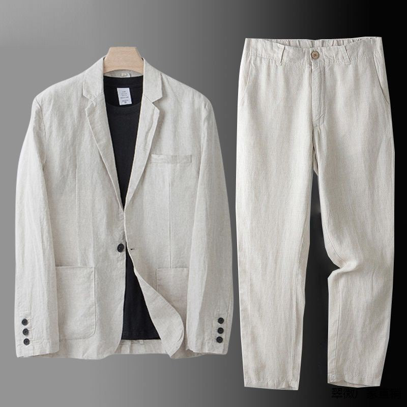 WISEMERE™ | Men's Linen-Cotton Suit
