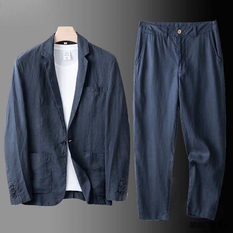 WISEMERE™ | Men's Linen-Cotton Suit