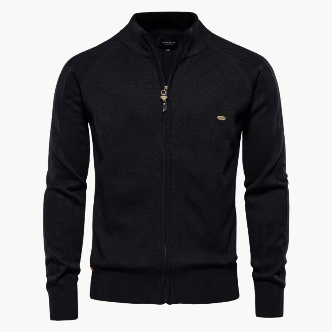 WISEMERE™ | Zip-Up Knit Jacket