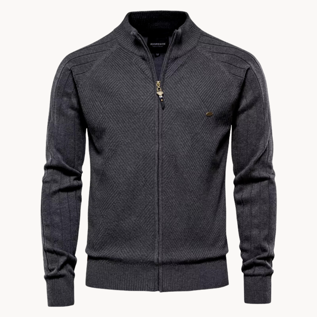 WISEMERE™ | Zip-Up Knit Jacket