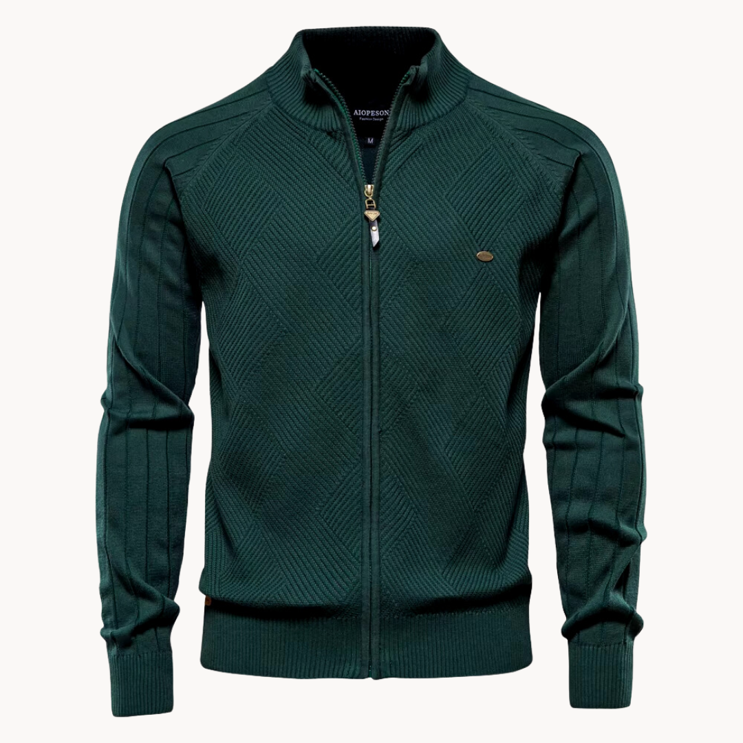 WISEMERE™ | Zip-Up Knit Jacket