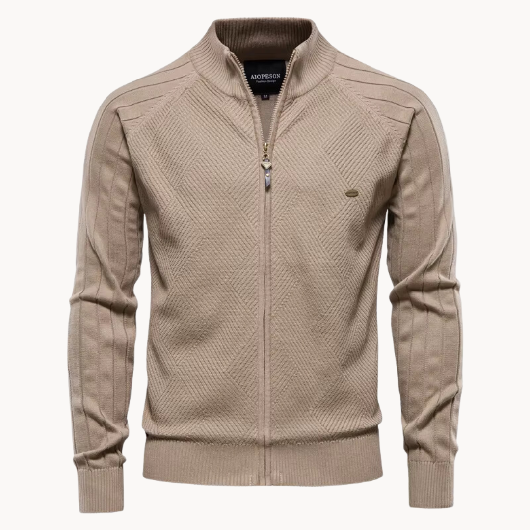WISEMERE™ | Zip-Up Knit Jacket