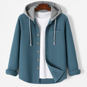 AVANOAH | CORDUROY SHIRT WITH HOOD