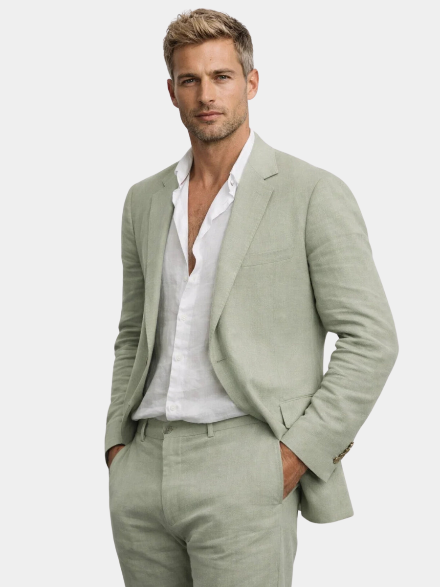 WISEMERE™ | Men's Straight-Fit Suit Set