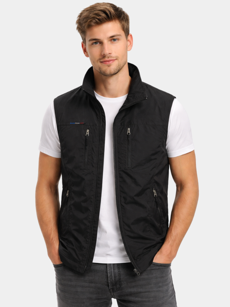 WISEMERE™ | Men's Nylon Zip Vest