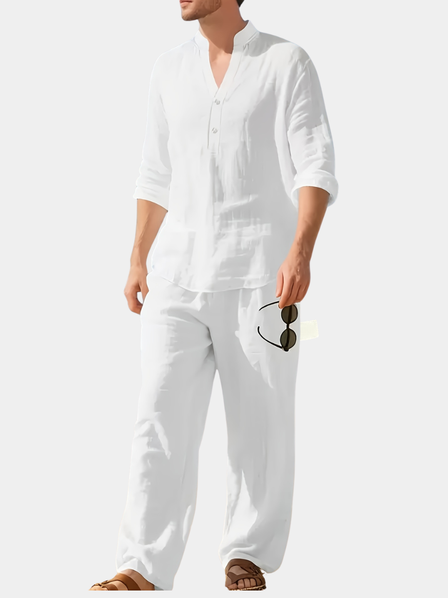 WISEMERE™ | Men's Coords Woven Linen