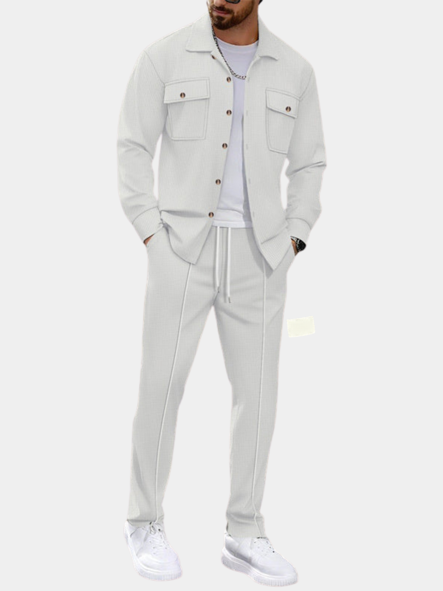 WISEMERE™ | Men's Waffle-Knit Textured Set
