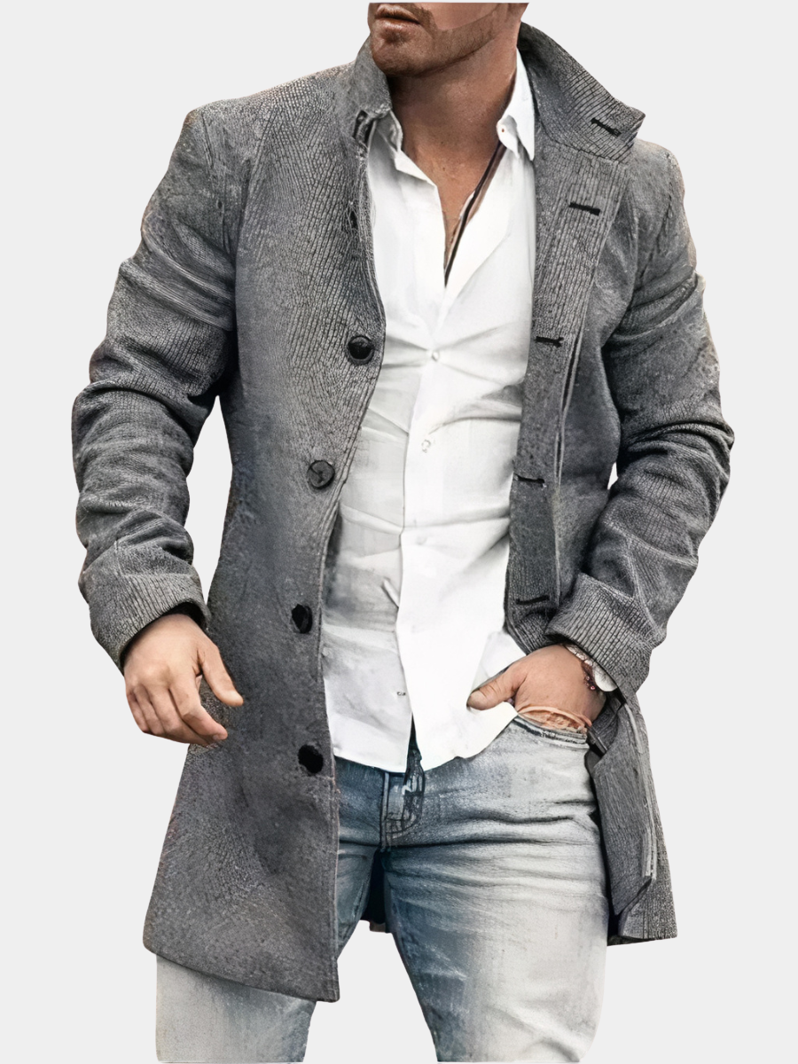 WISEMERE™ | Men's Button Trench Coat