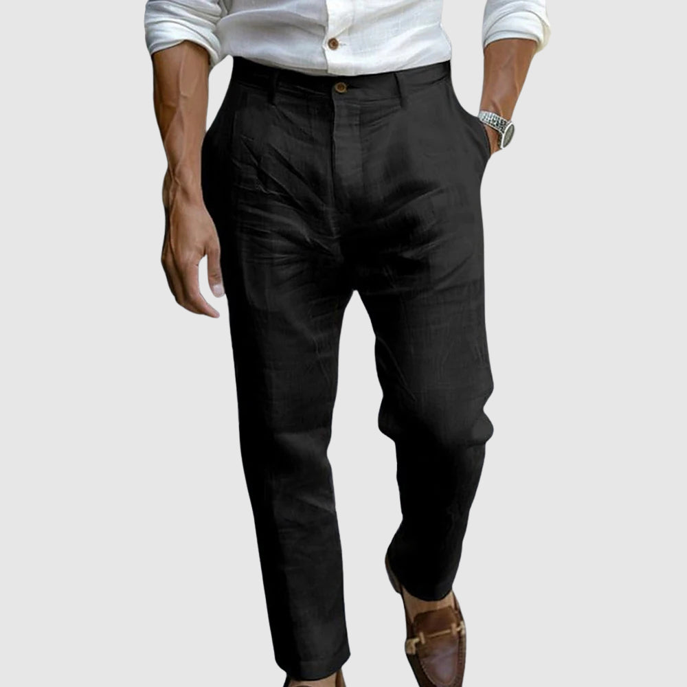 WISEMERE™ | Men's Pleated Linen Trousers