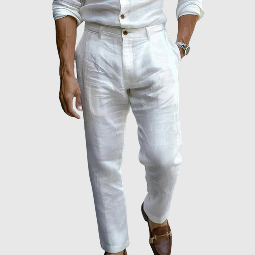 WISEMERE™ | Men's Pleated Linen Trousers