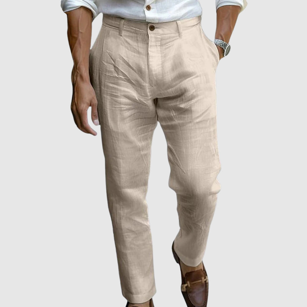 WISEMERE™ | Men's Cotton-Linen Ankle-Length Trousers