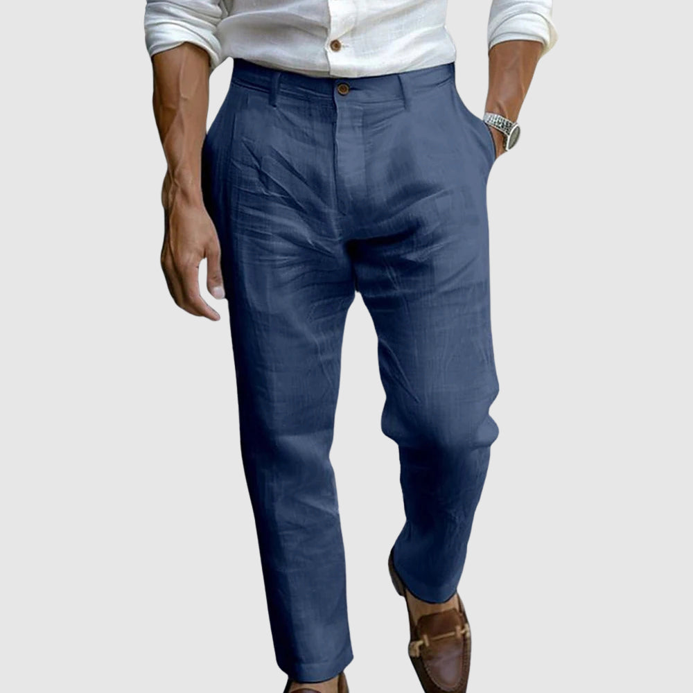 WISEMERE™ | Men's Pleated Linen Trousers