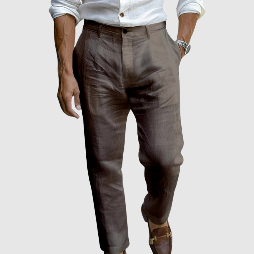 WISEMERE™ | Men's Pleated Linen Trousers
