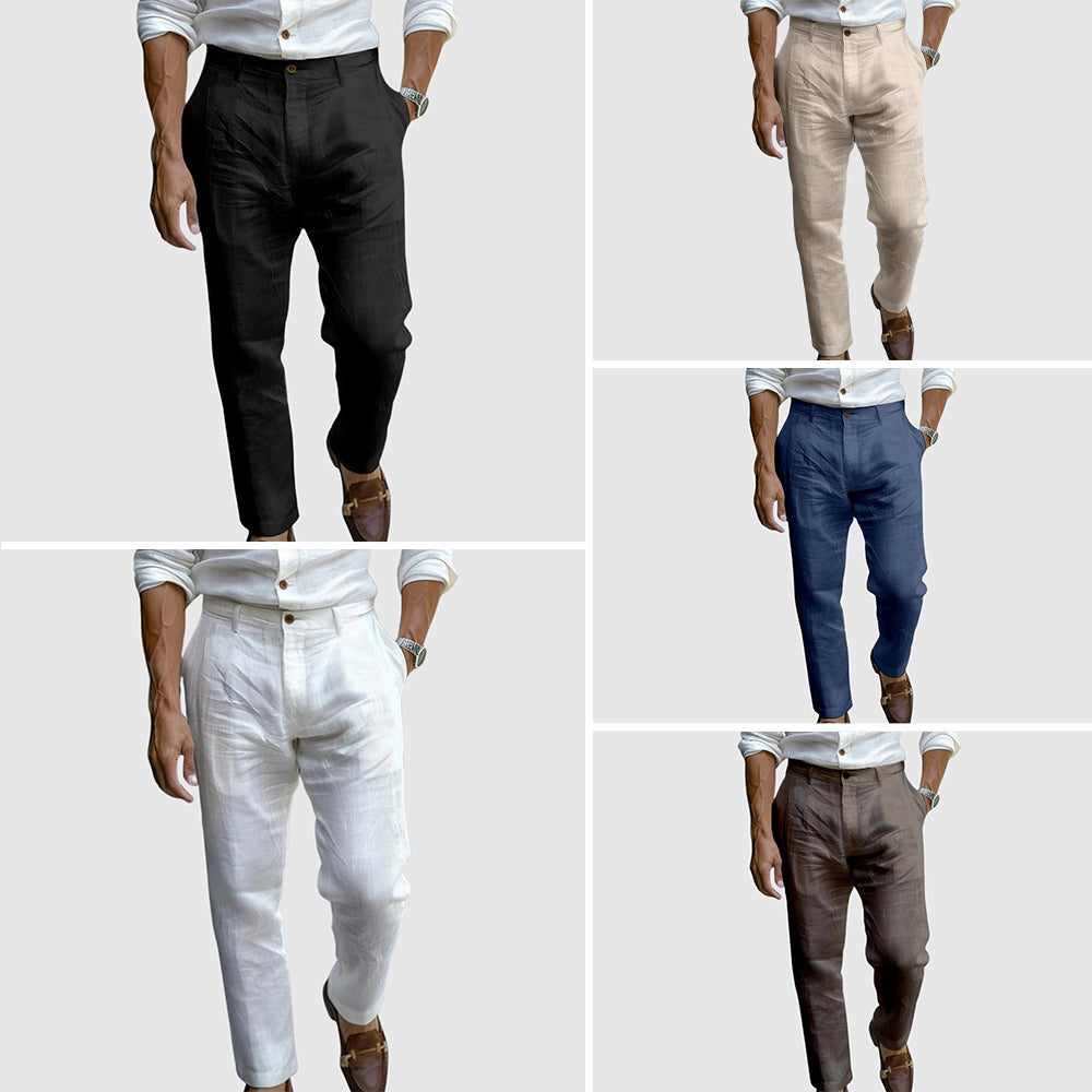 WISEMERE™ | Men's Pleated Linen Trousers