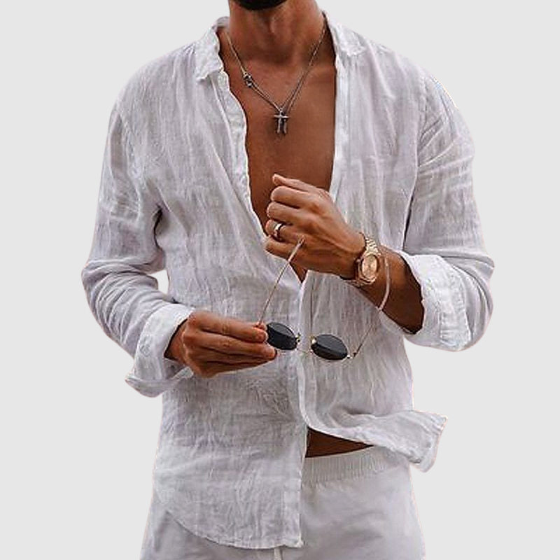 WISEMERE™ | Men's Lightweight Linen Shirt