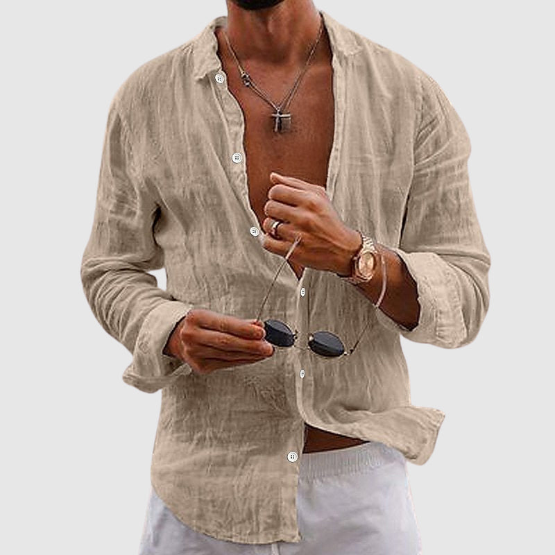 WISEMERE™ | Men's Lightweight Linen Shirt