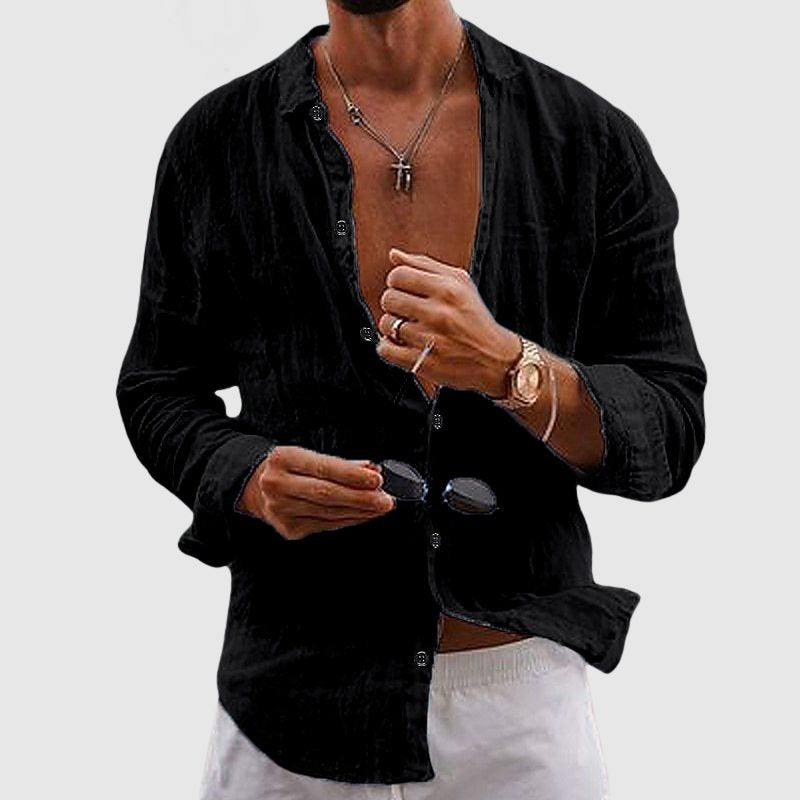 WISEMERE™ | Men's Lightweight Linen Shirt