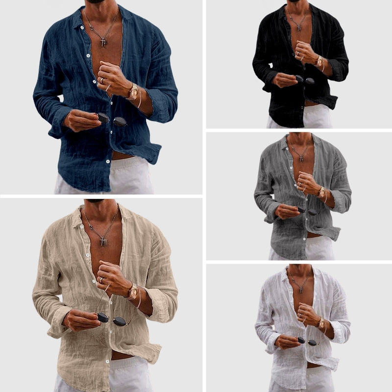 WISEMERE™ | Men's Lightweight Linen Shirt