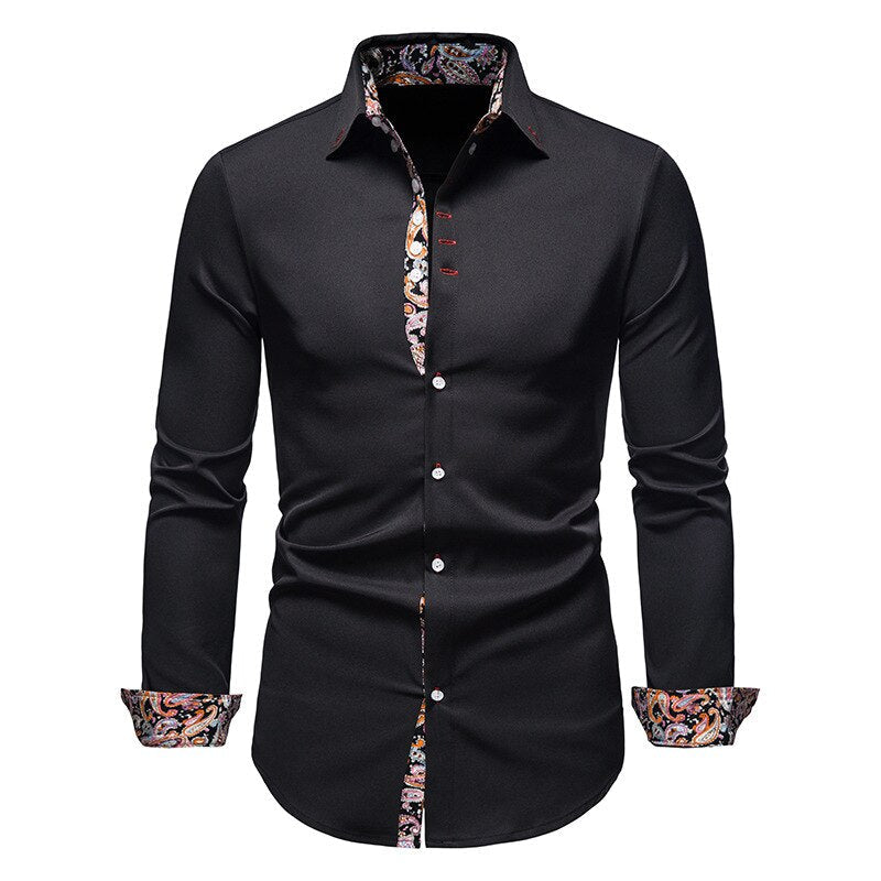 WISEMERE™ | Paisley-Trim Shirt
