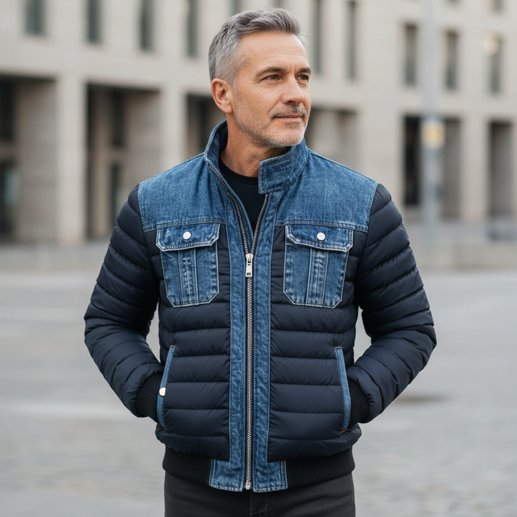 WISEMERE | HYBRID INSULATED DENIM JACKET FOR MEN