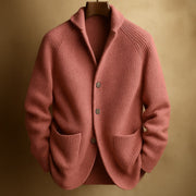 WISEMERE | RIBBED WOOL CARDIGAN FOR MEN