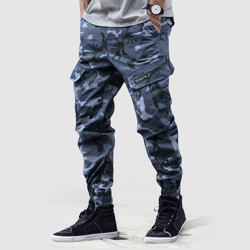 WISEMERE™ | Men's Camo Print Cargo Joggers