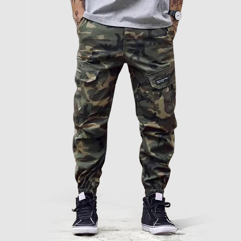WISEMERE™ | Men's Camo Print Cargo Joggers